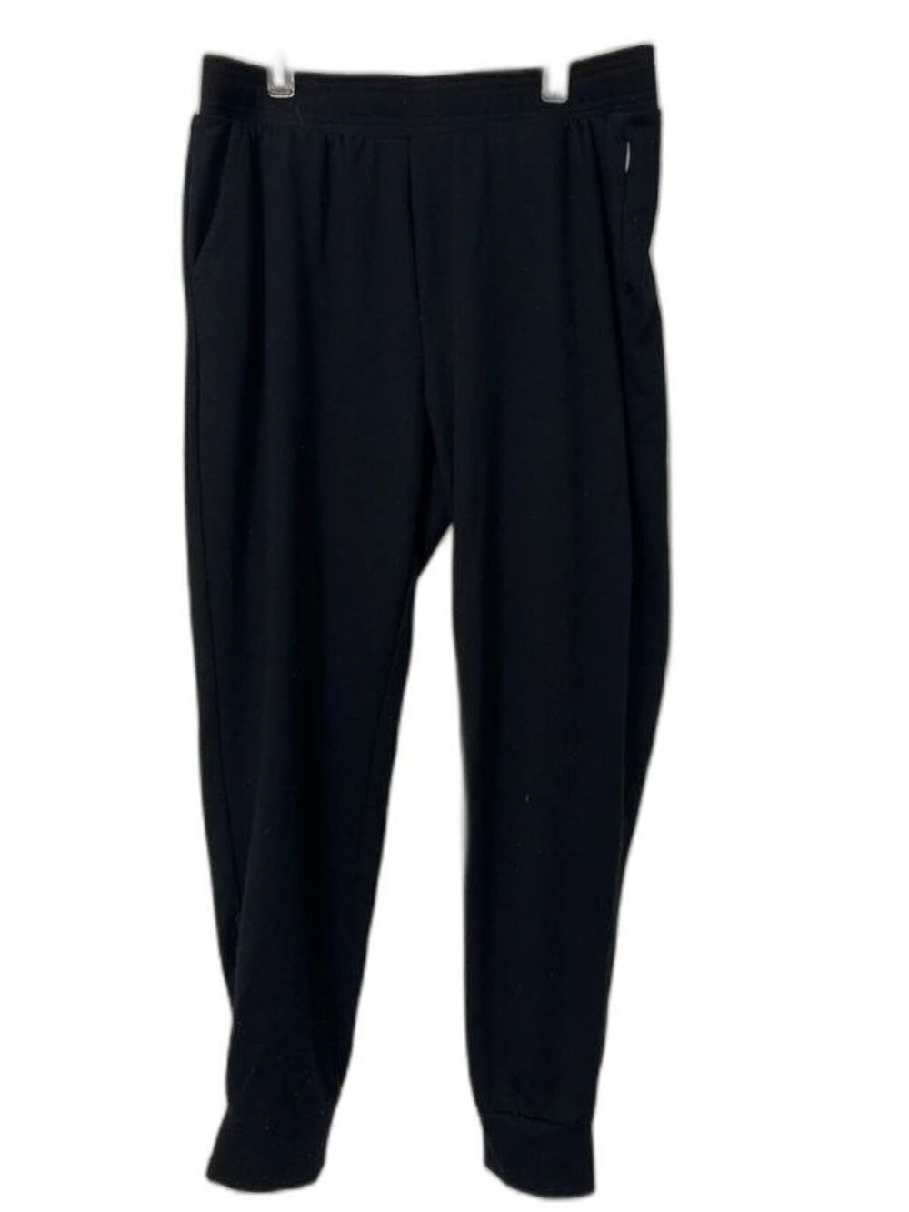 Eddie Bauer Lounge Jogger Pants Womens Large Black Elastic Waist Pockets